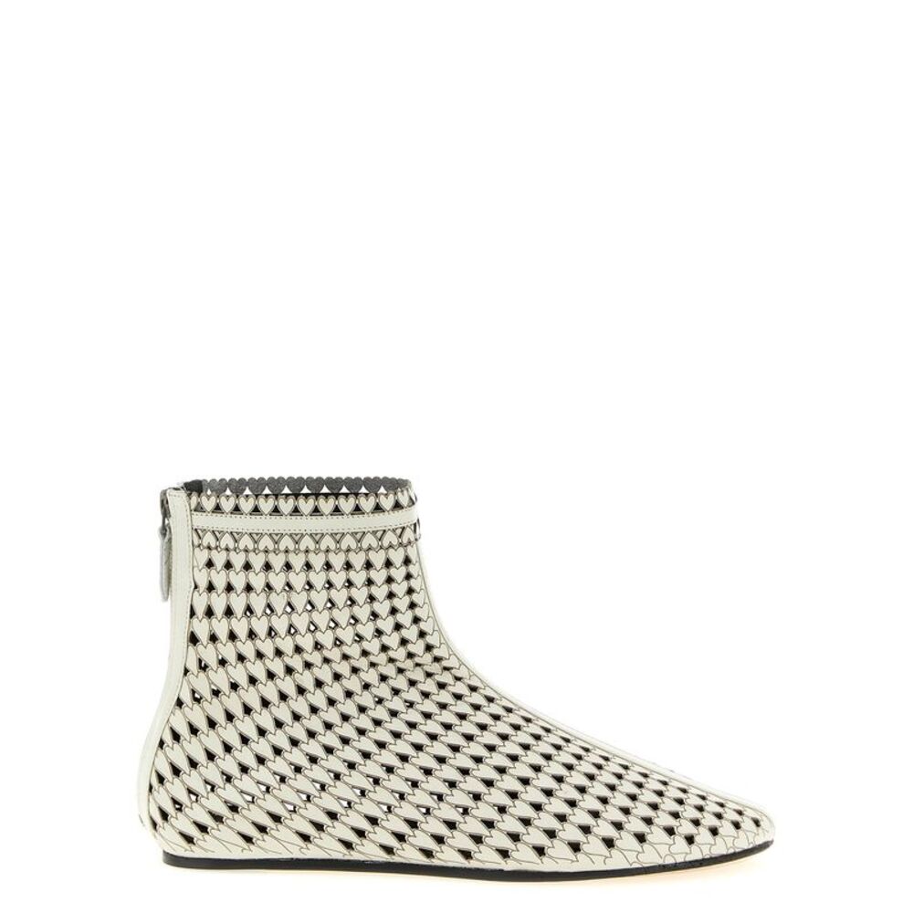Isabel Marant Beige Calfskin Ankle Women's Boots